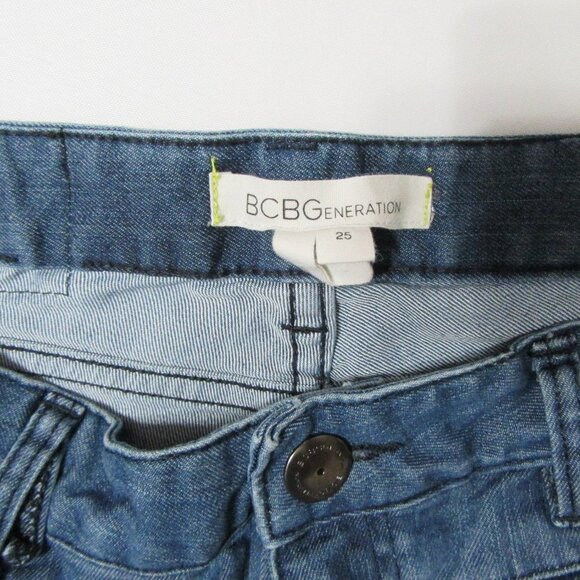 Bcbg Side Slit Open Mini Cut Off Shorts - Picture 6 of 10